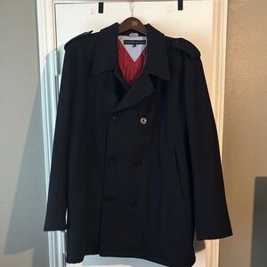 Tommy Hilfiger Classic Wool-Blend Peacoat
